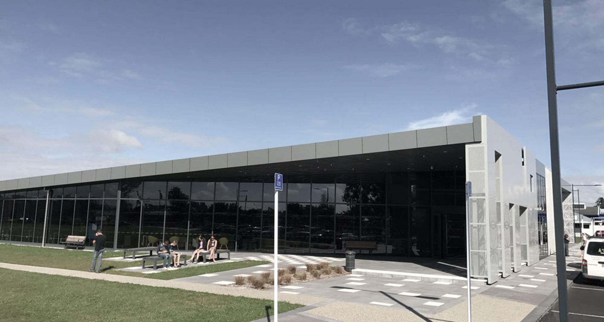 Te Awamutu Library utilises White Terrazzo pavers banner