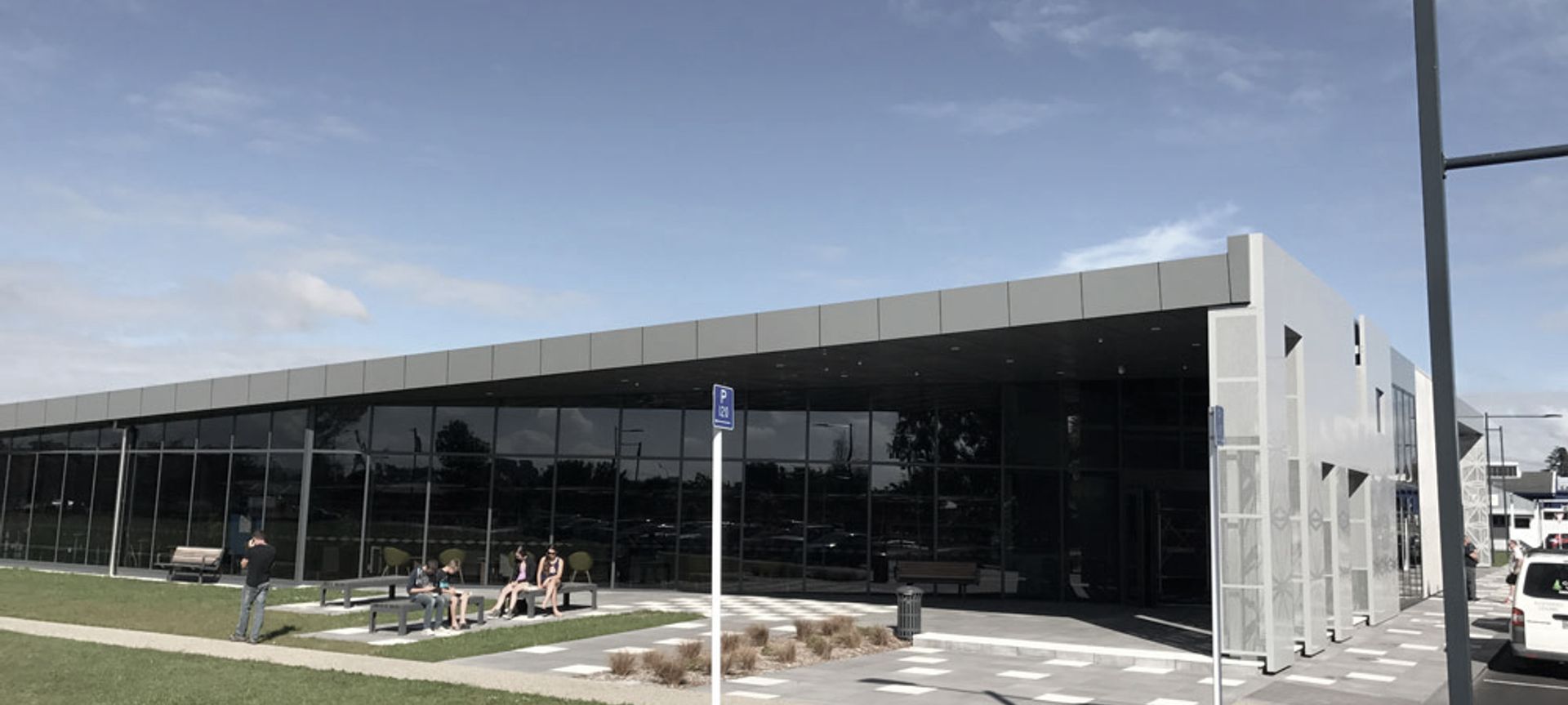 Te Awamutu Library utilises White Terrazzo pavers banner