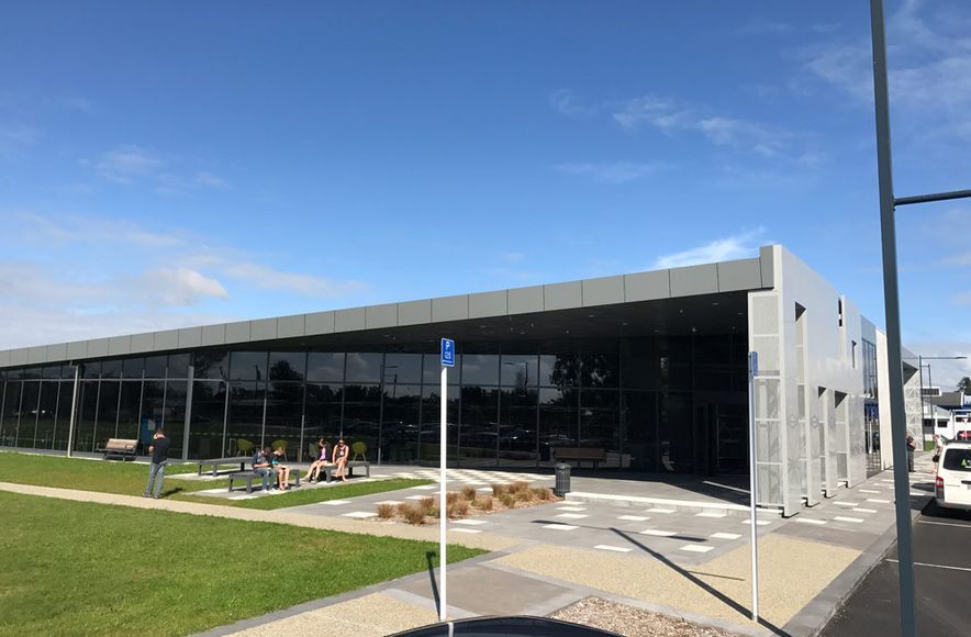 Te Awamutu Library utilises White Terrazzo pavers