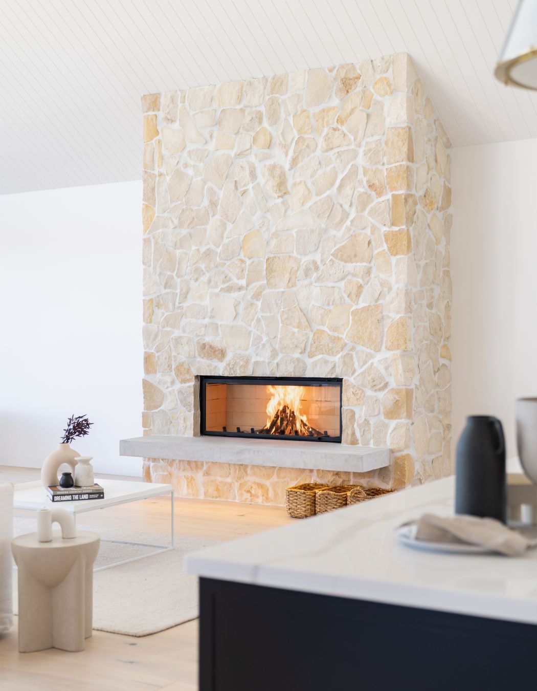 Axis H1600 featured in stacked stone wall
