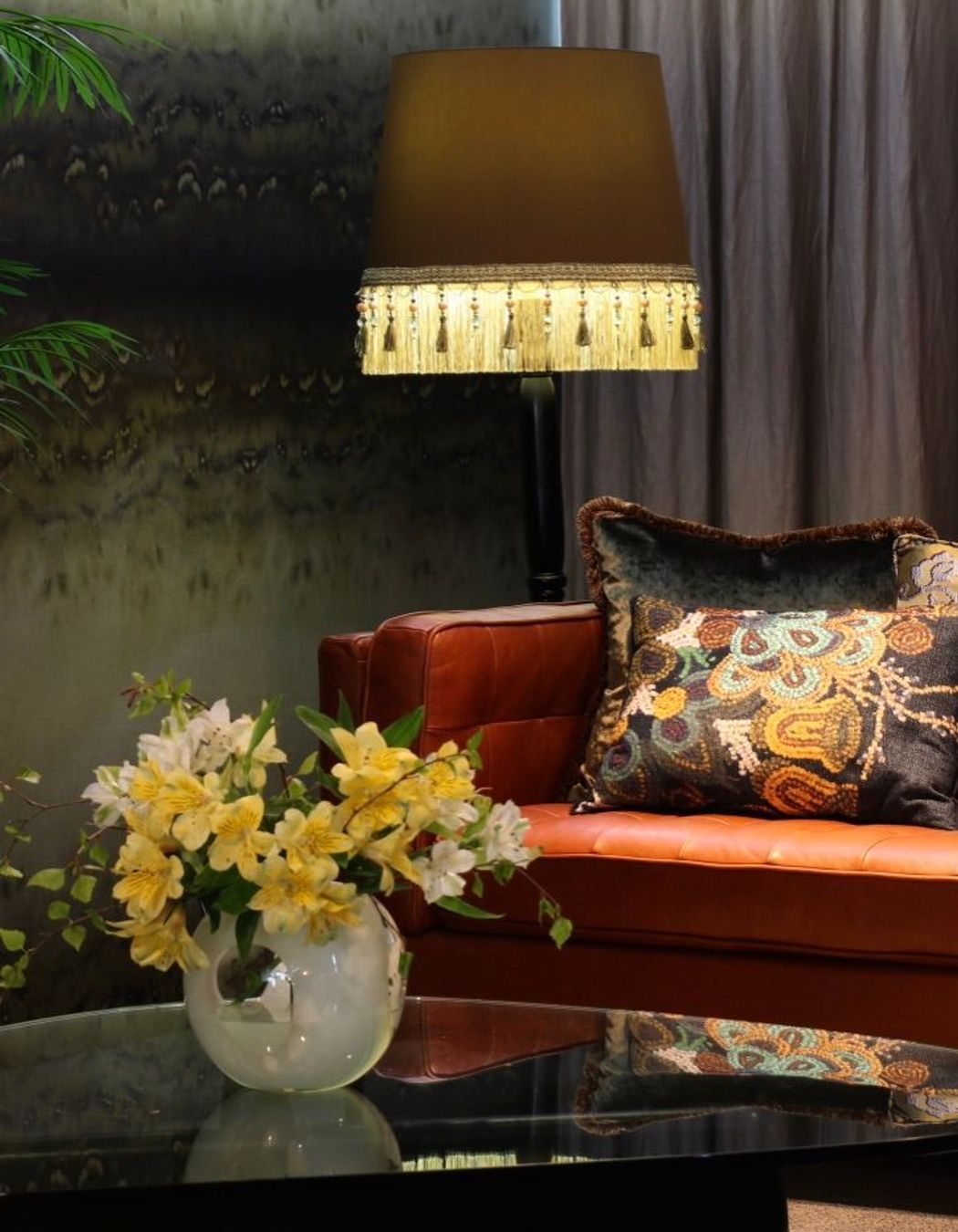 Moody glamour in the Merivale townhouse.