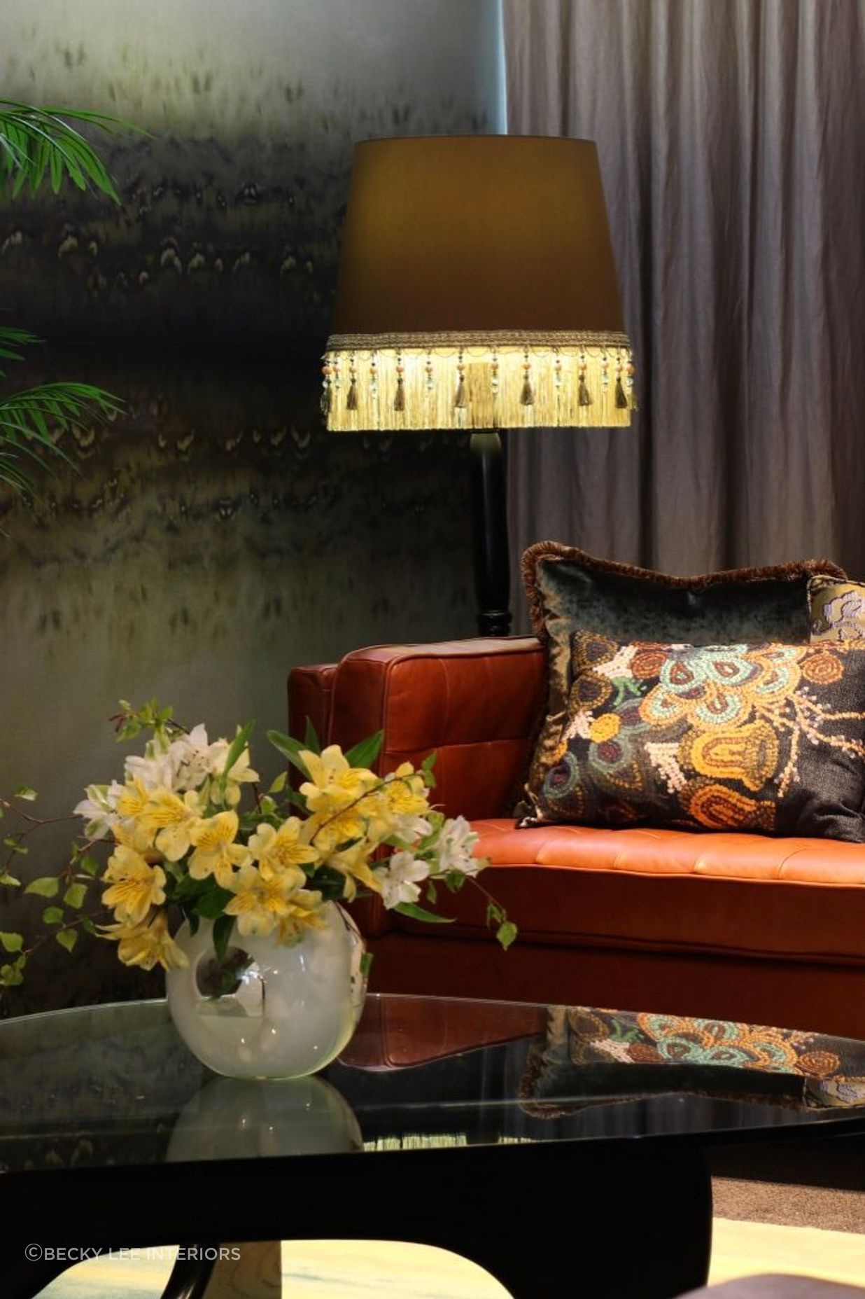 Moody glamour in the Merivale townhouse.