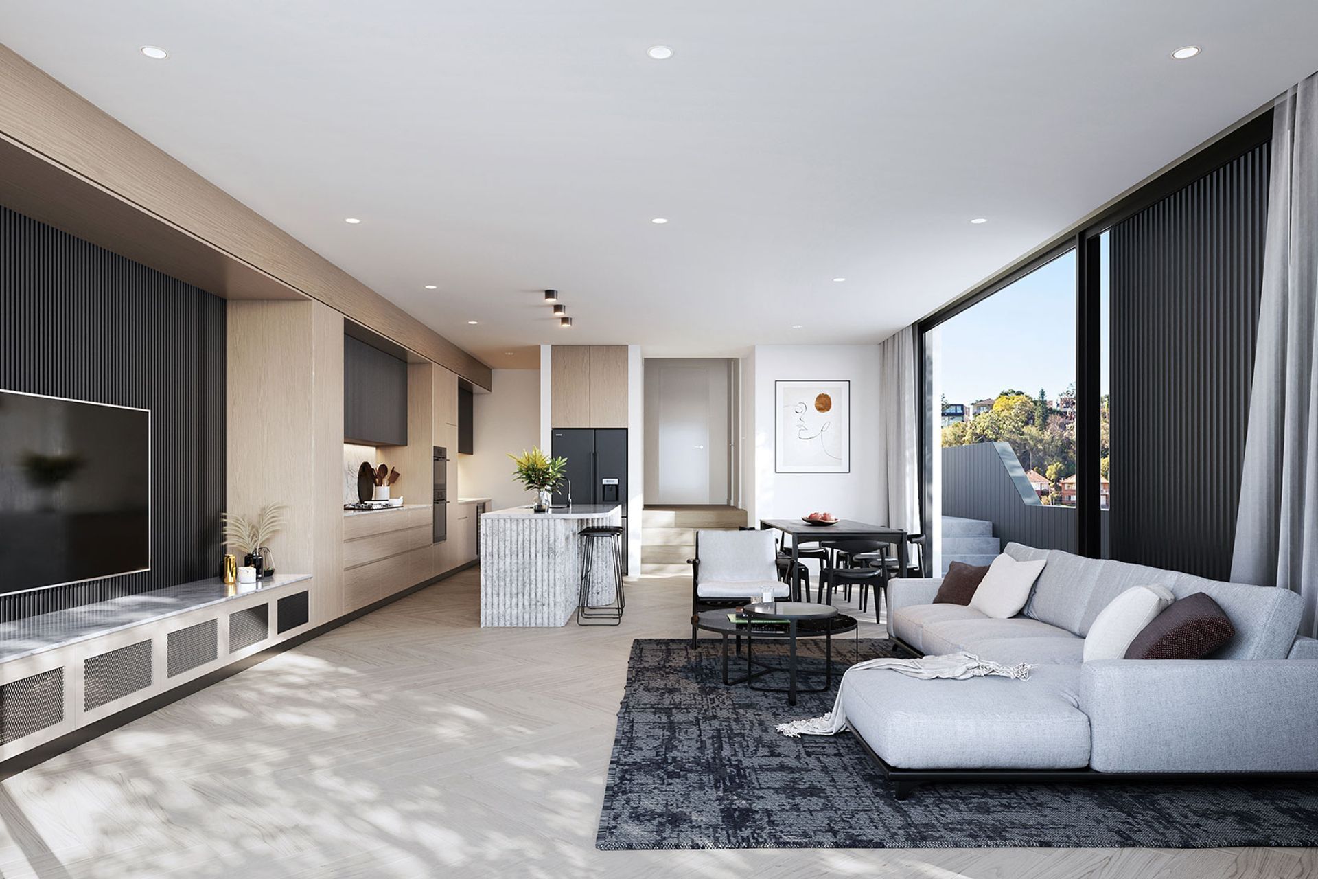 Kitchen/Living/Dining