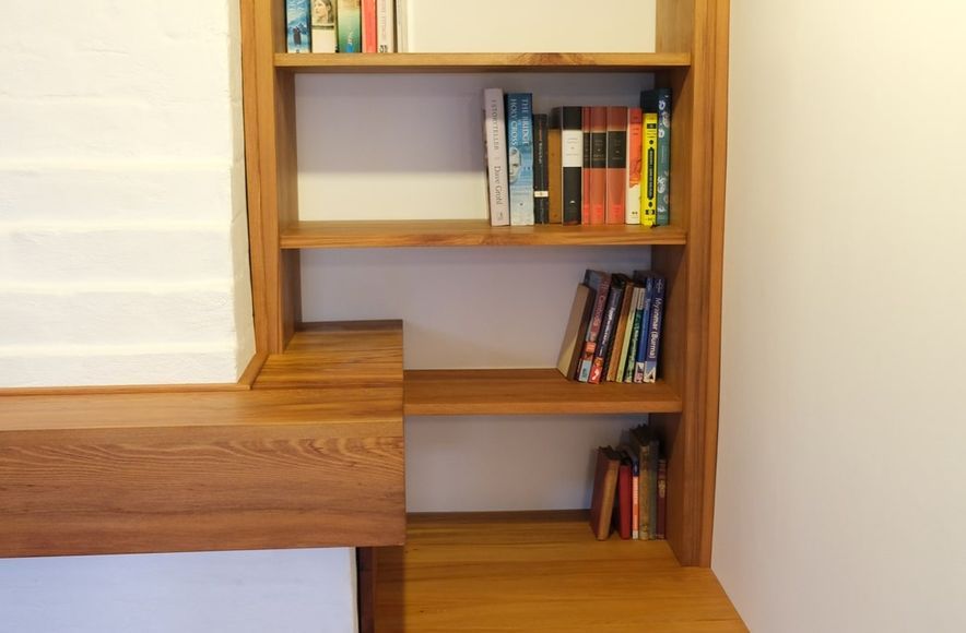 Rimu Bookcase and Mantel