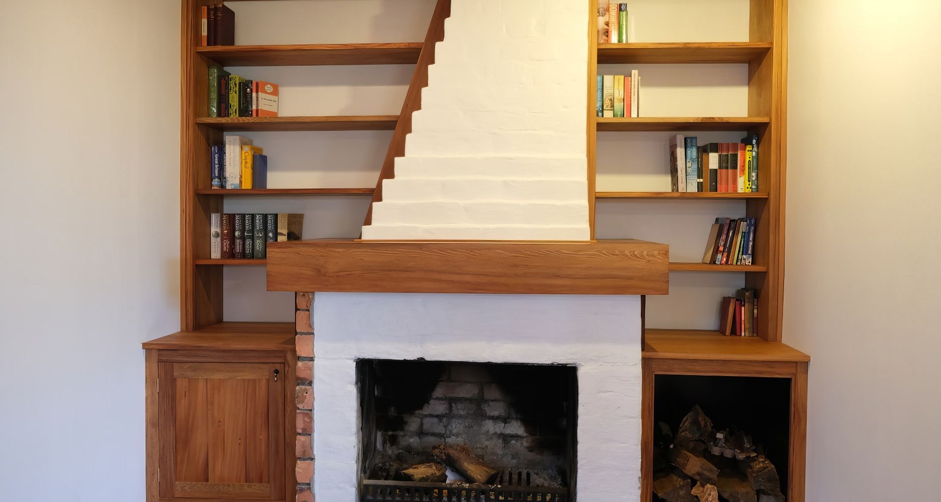 Rimu Bookcase and Mantel banner