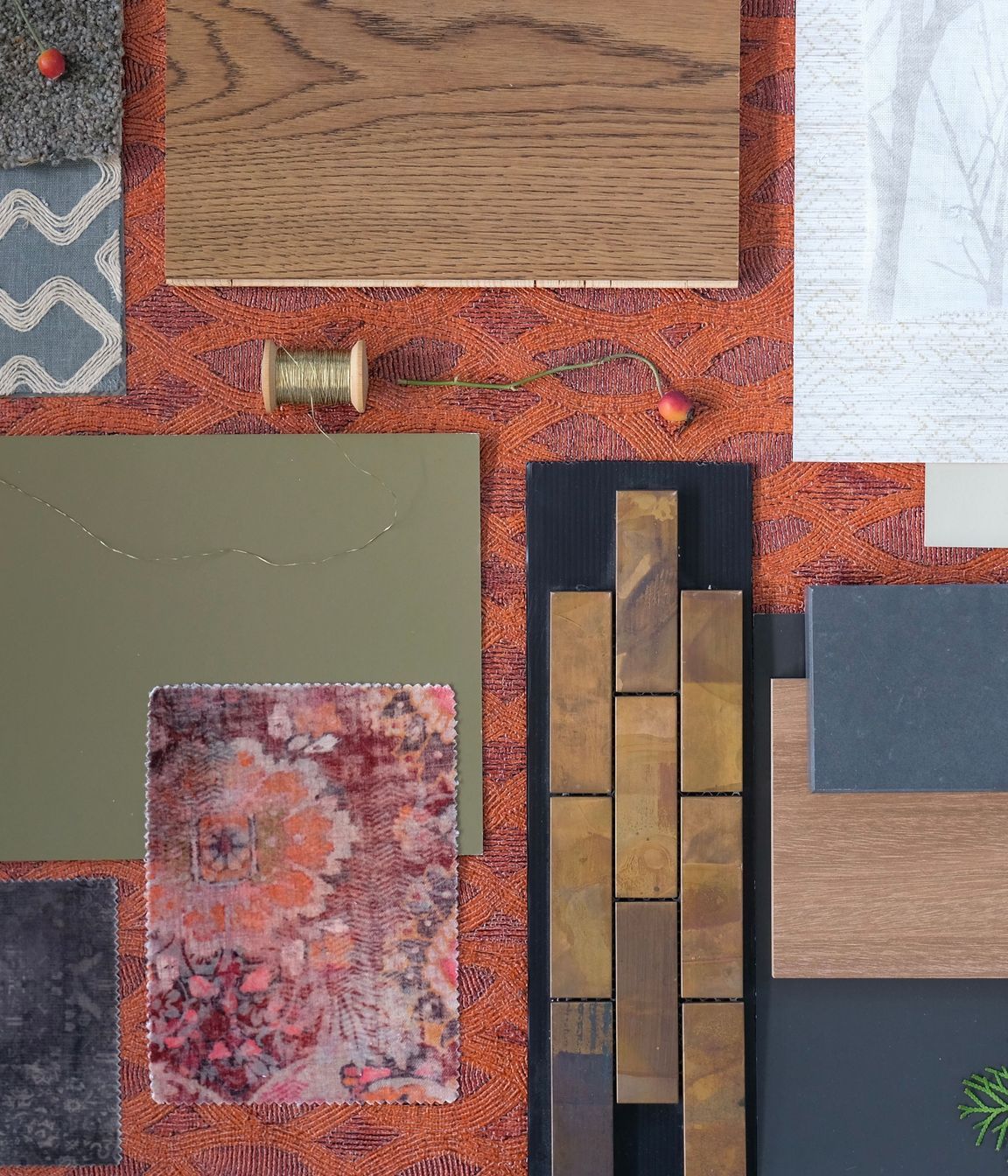 Flat-lay for Tai Tapu new build. Incredible materiality in this project.