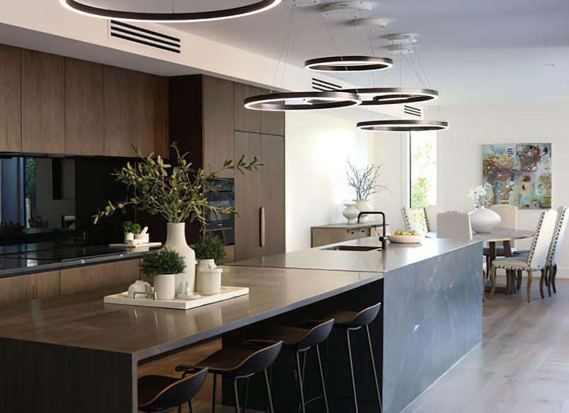 Halo LED Pendant Lights at Remuera Home