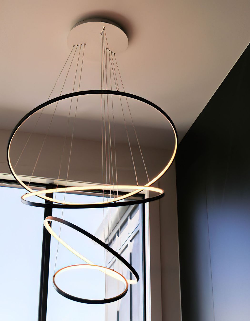 Halo LED Pendant Lights at Remuera Home