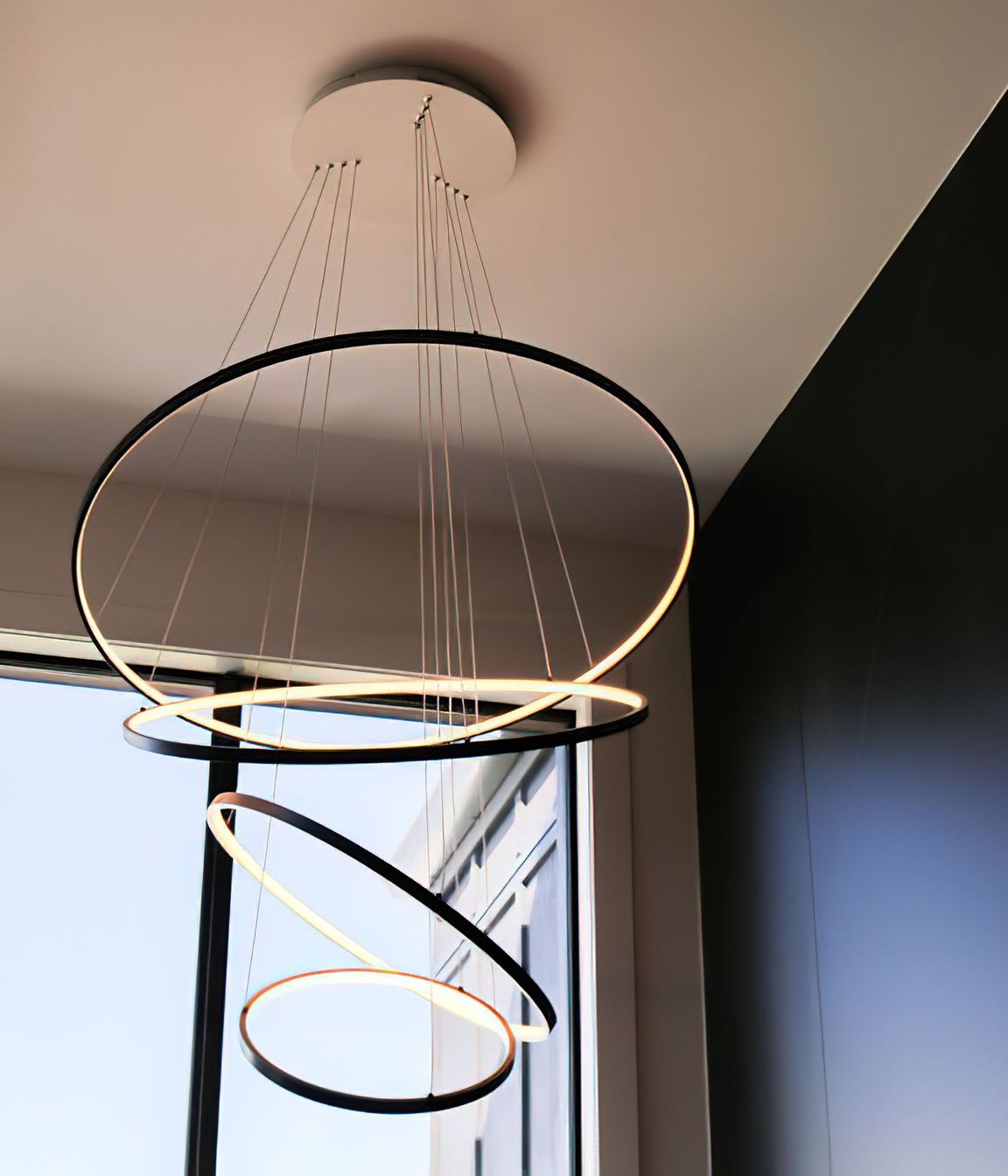 Halo LED Pendant Lights at Remuera Home