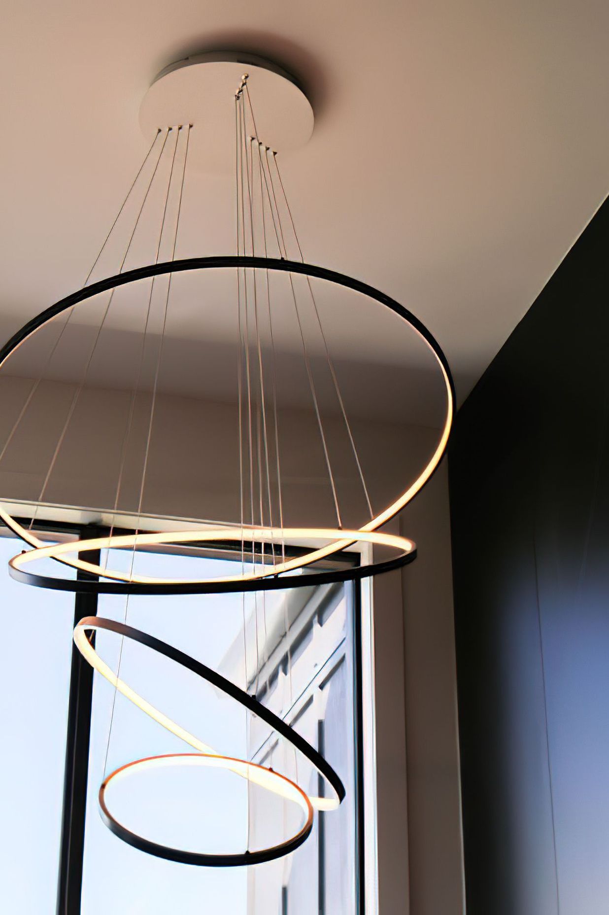 Halo LED Pendant Lights at Remuera Home