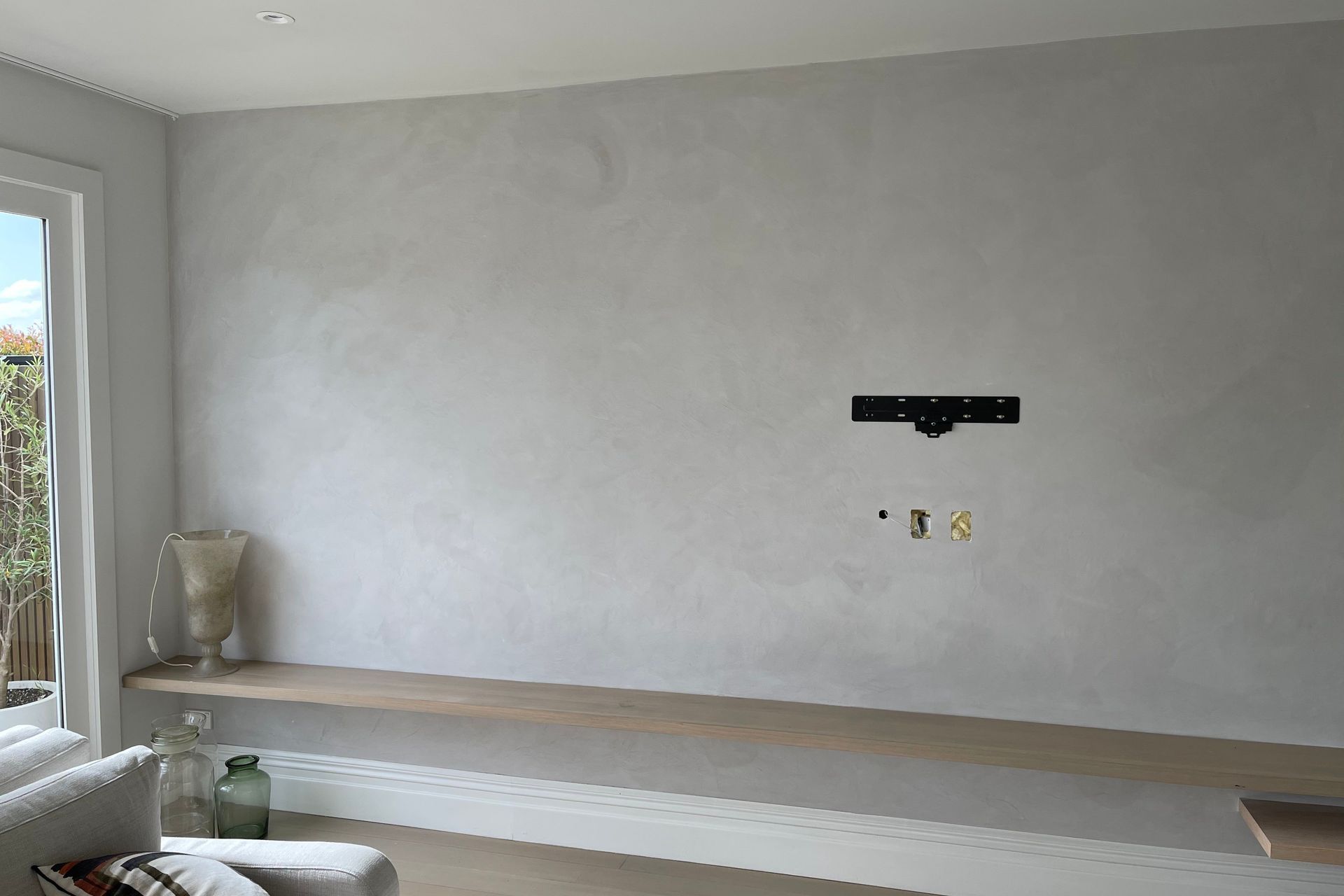 Feature wall, Marmorino
