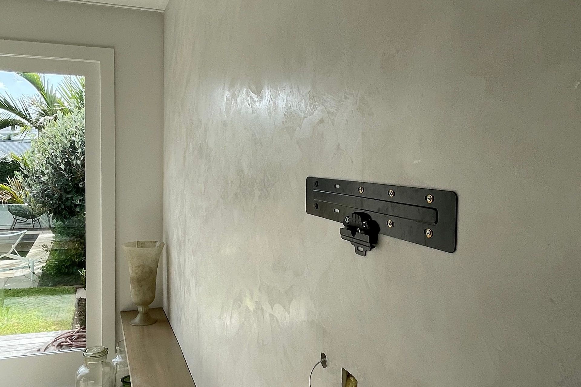 Feature wall, Marmorino