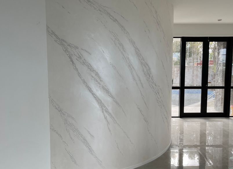 Curved Wall, Split Stone