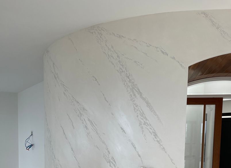 Curved Wall, Split Stone