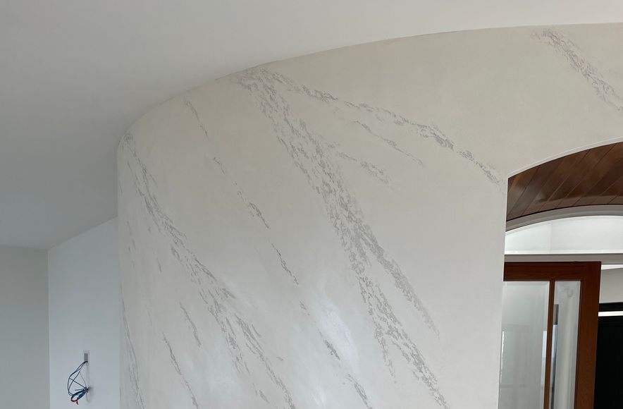 Curved Wall, Split Stone