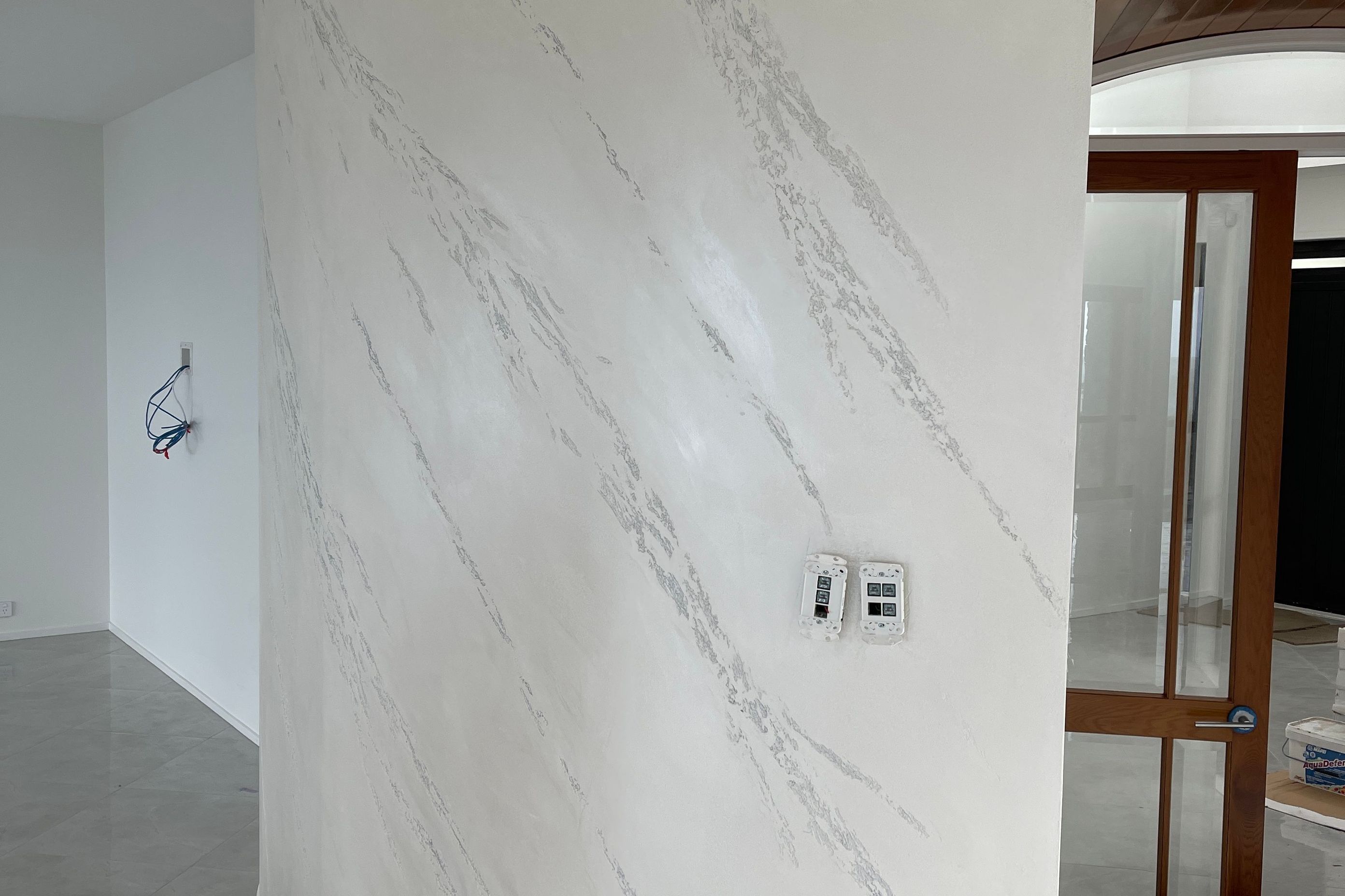 Curved Wall, Split Stone