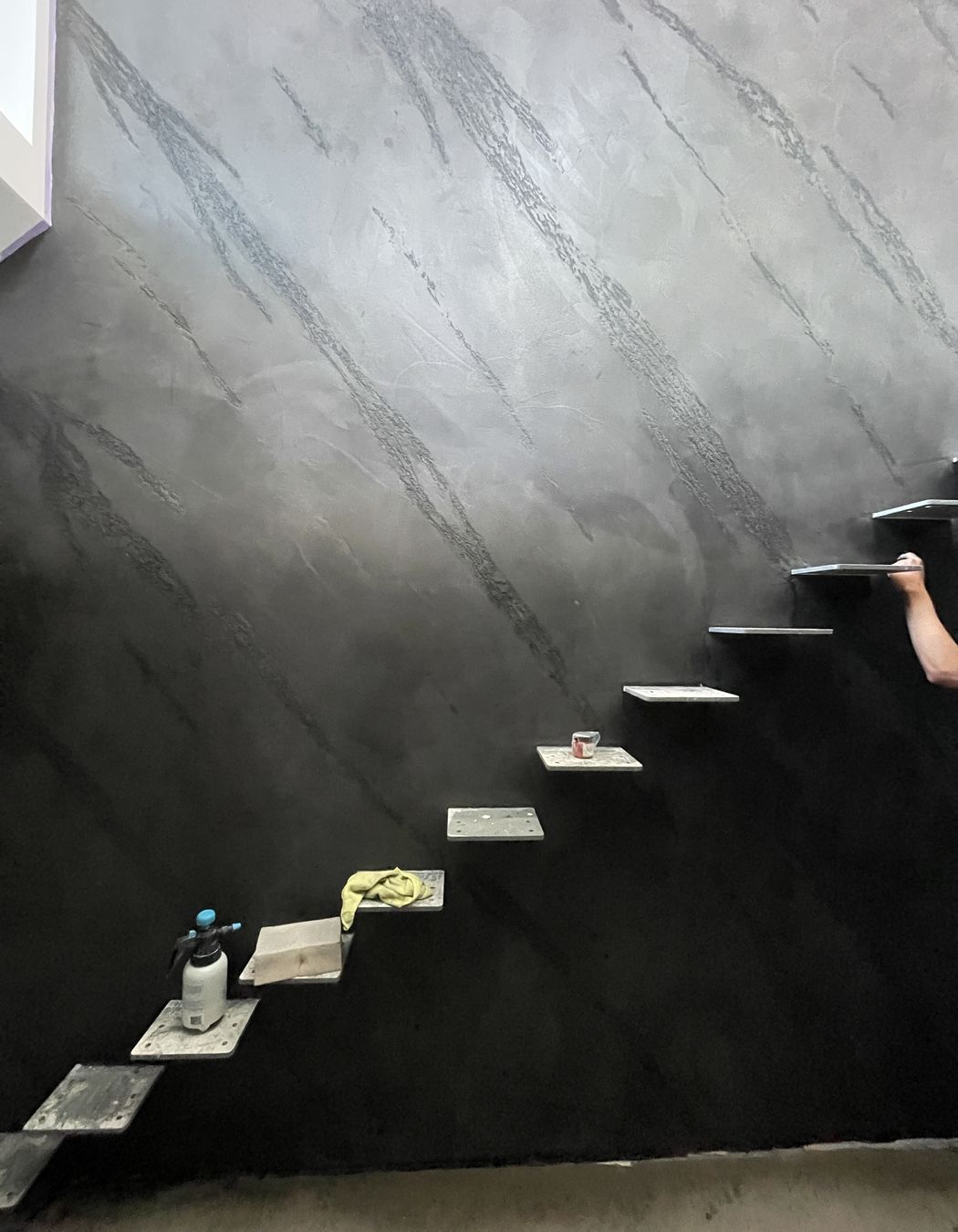 Resistone microcement stairway