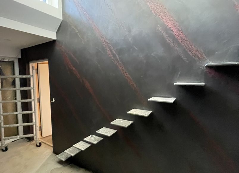 Resistone microcement stairway