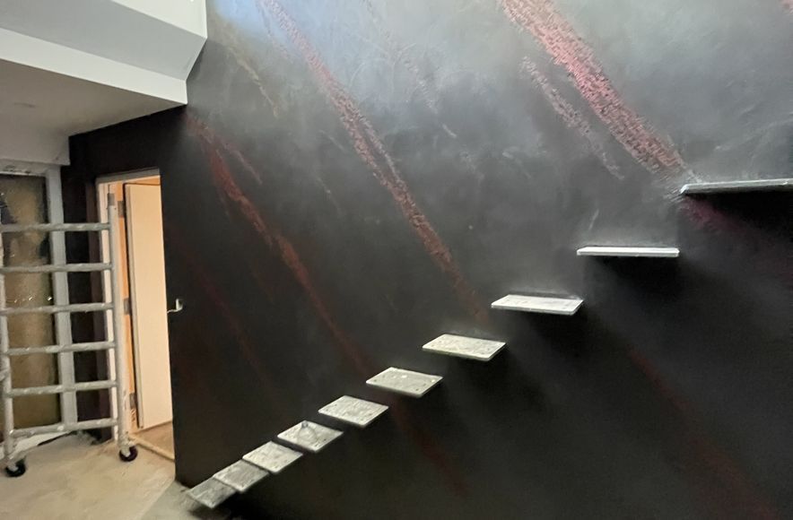 Resistone microcement stairway