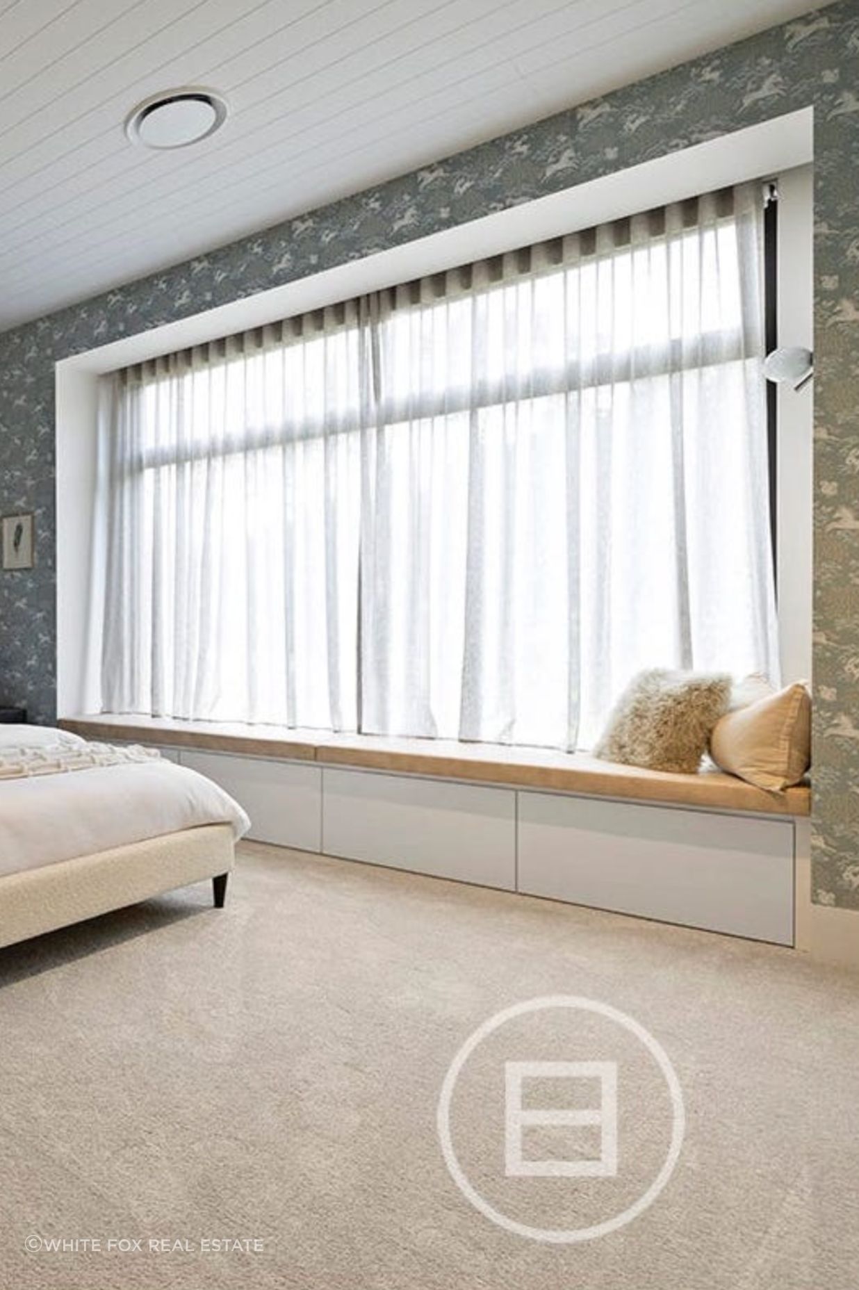 Utilising such an open space for the master bedroom, including a nook against a large window was the perfect way to allow natural light into the home