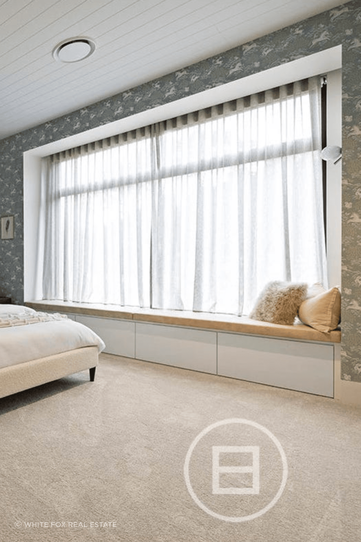 Utilising such an open space for the master bedroom, including a nook against a large window was the perfect way to allow natural light into the home