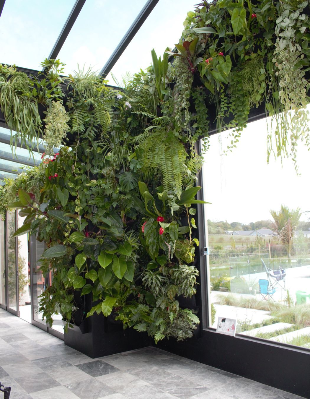 Private Home Live Plant Wall Installation