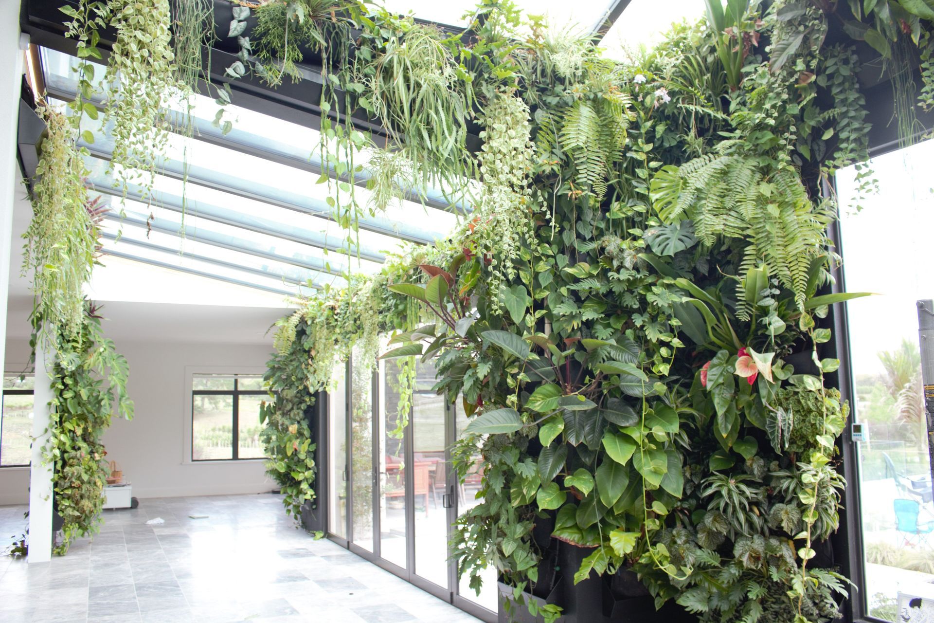 Private Home Live Plant Wall Installation