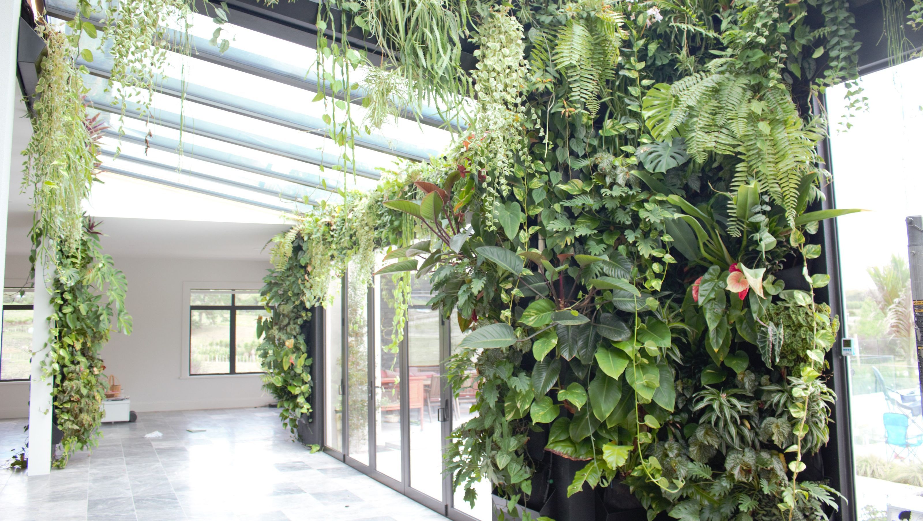 Private Home Green Wall