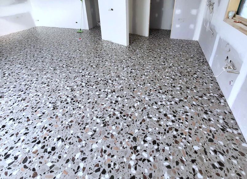 Damn Good Tiling - terrazzo floor tiling