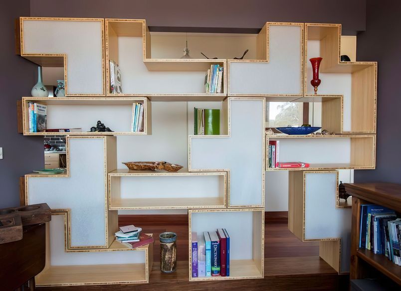 Tetris Bamboo Bookshelves