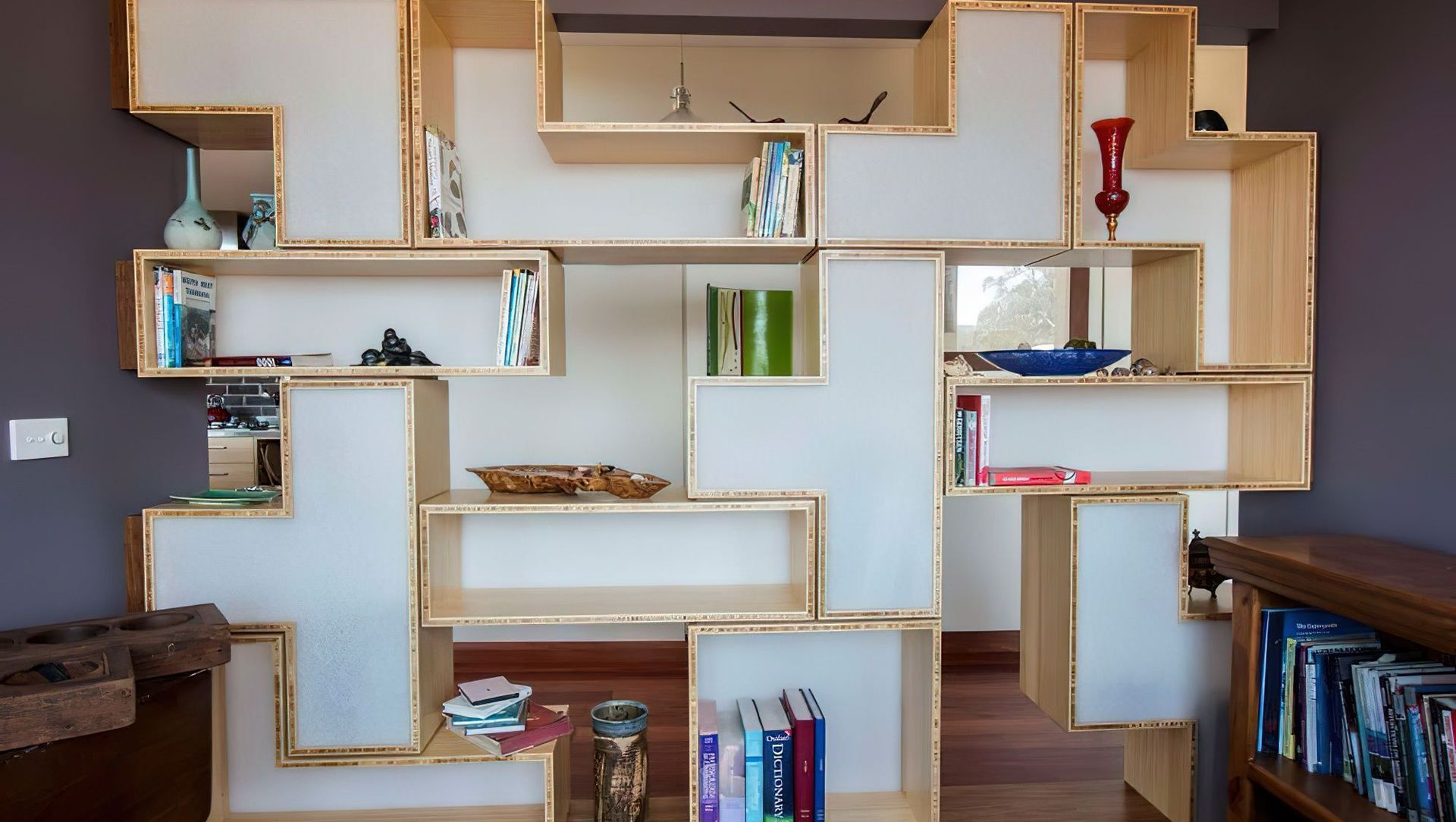 Tetris Bamboo Bookshelves banner