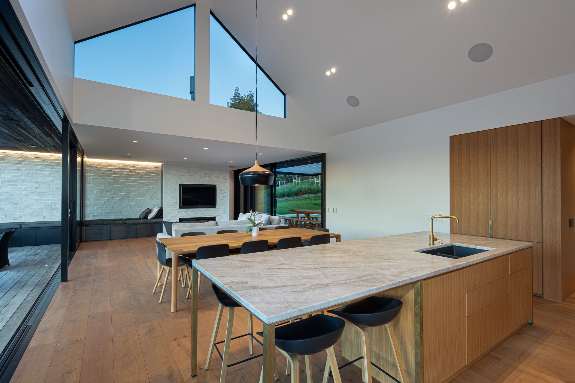 Coatesville Home - 220x21mm Light Feature Grade Engineered European Oak flooring, prefinished in "Bourbon" Rubio Monocoat oil and Ciranova Titan Hardwax