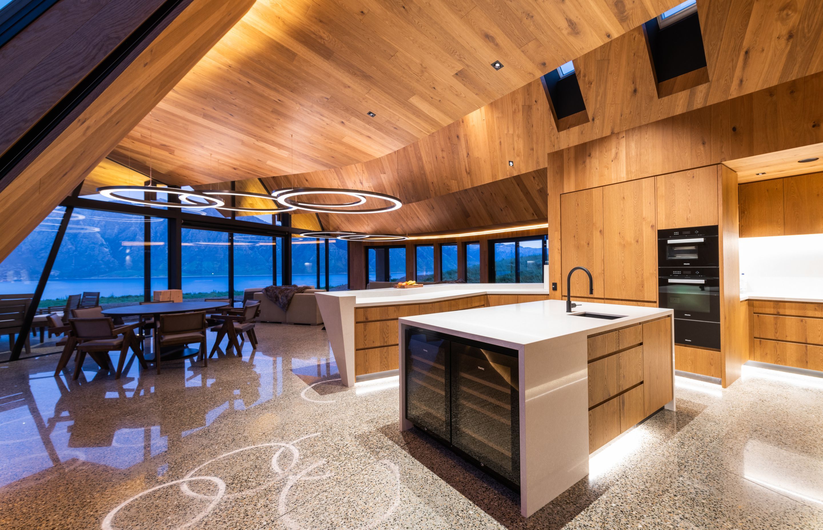 Creating a 'residential-scale' experience was key to the design, however, commercial-level finishes have been employed, especially in the kitchen.