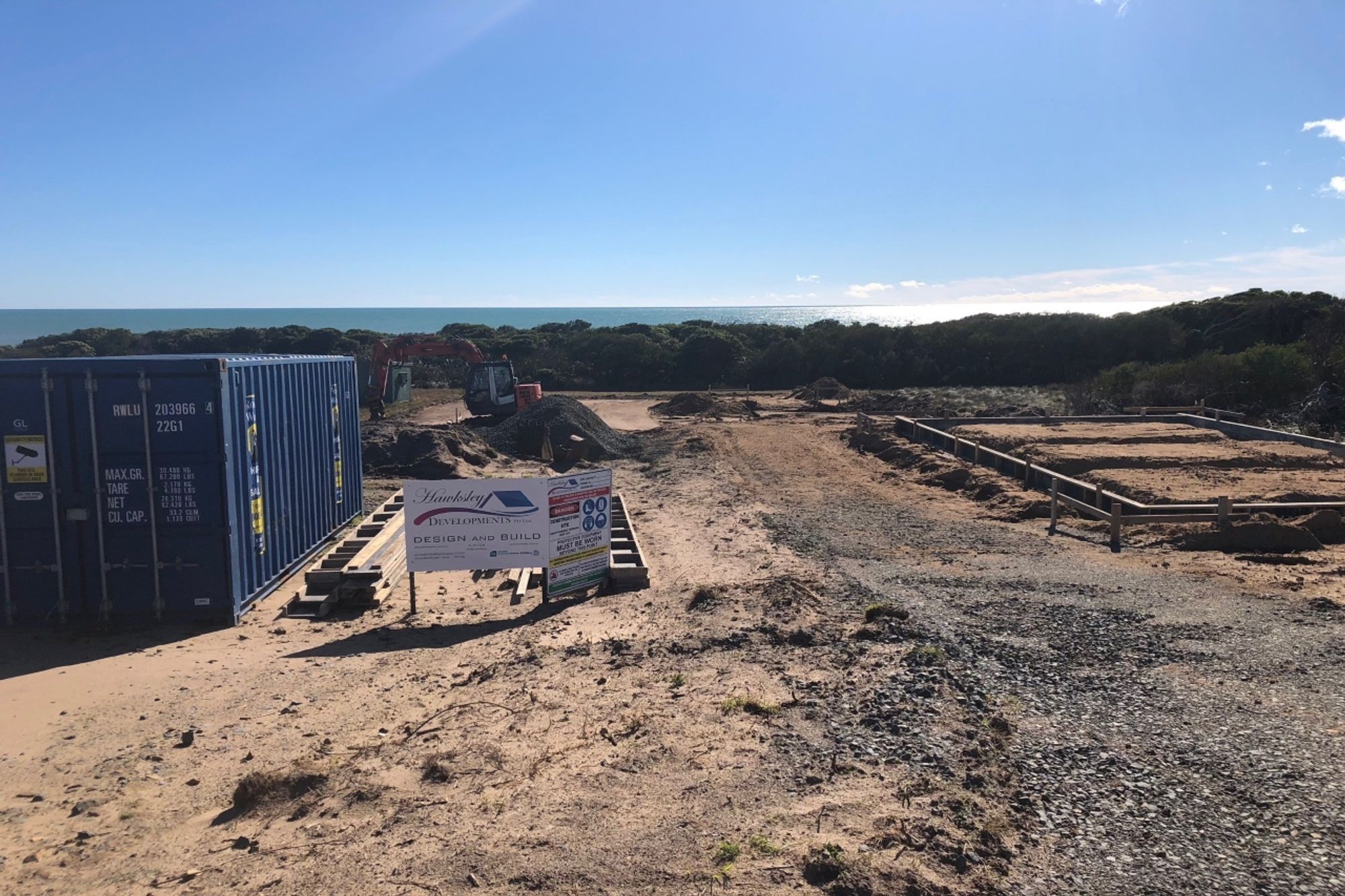 Cottage: Forming Footings. Photography: Hawksley Developments