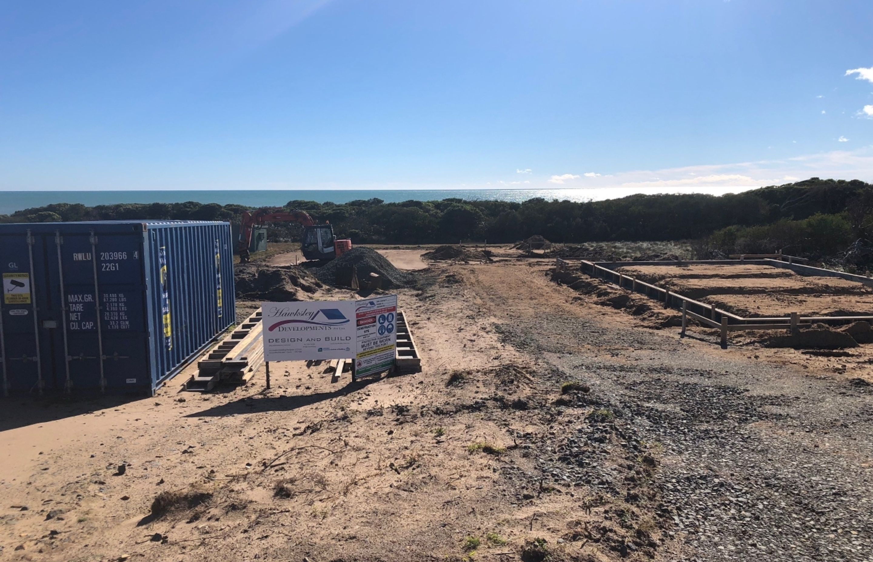 Cottage: Forming Footings. Photography: Hawksley Developments