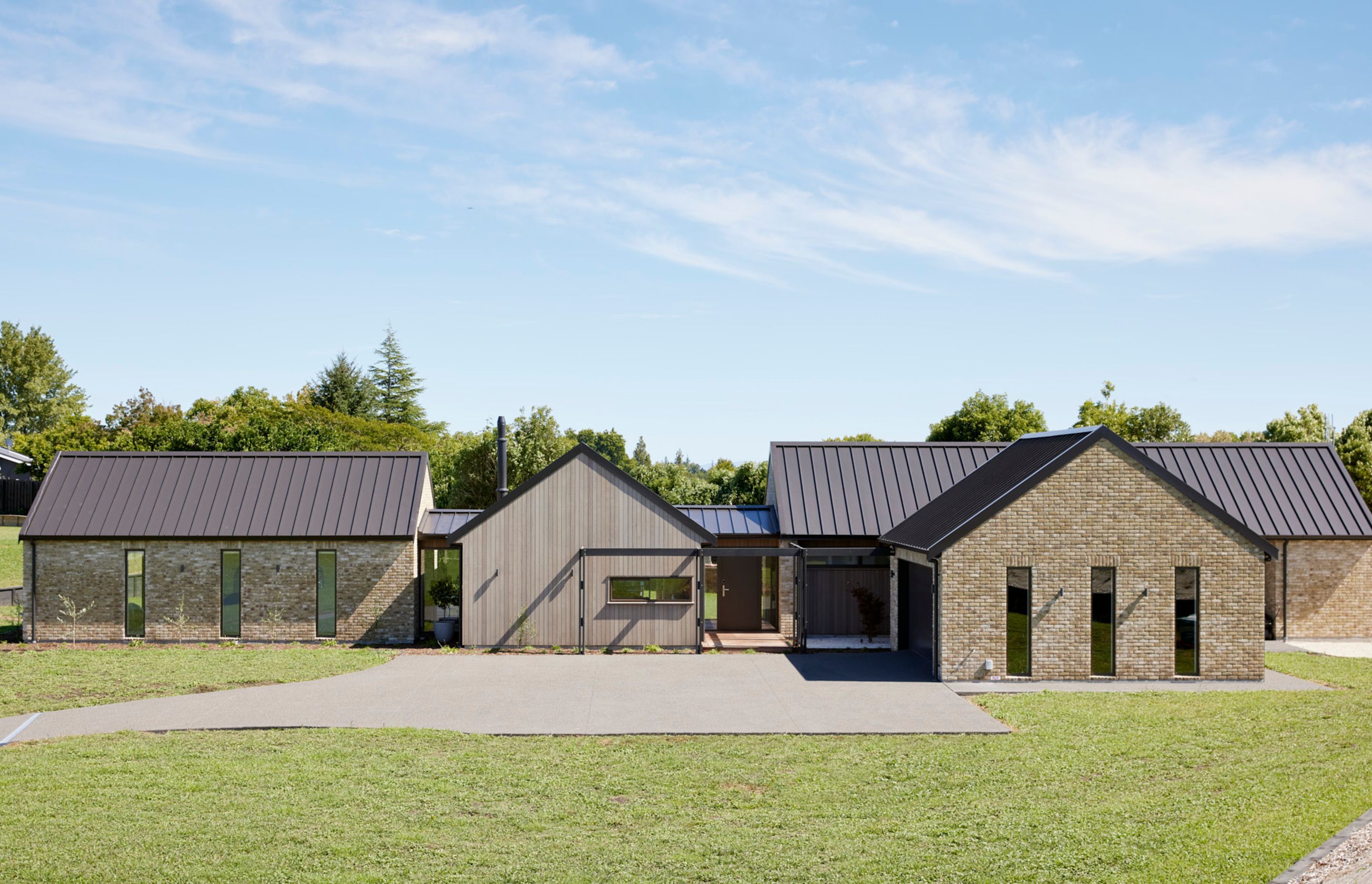 Country Brick & Cedar home