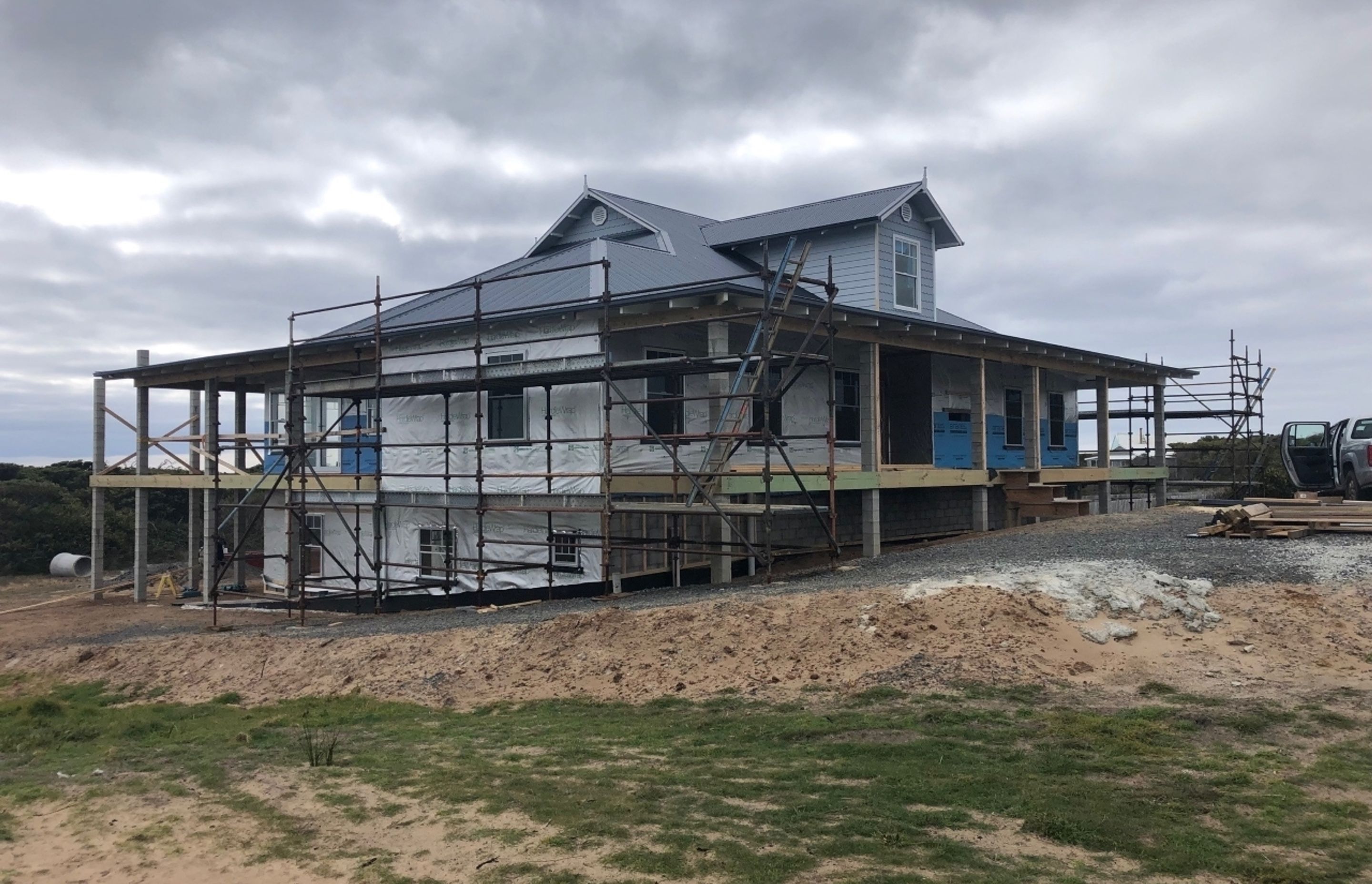Roof Install. Photography: Hawksley Developments