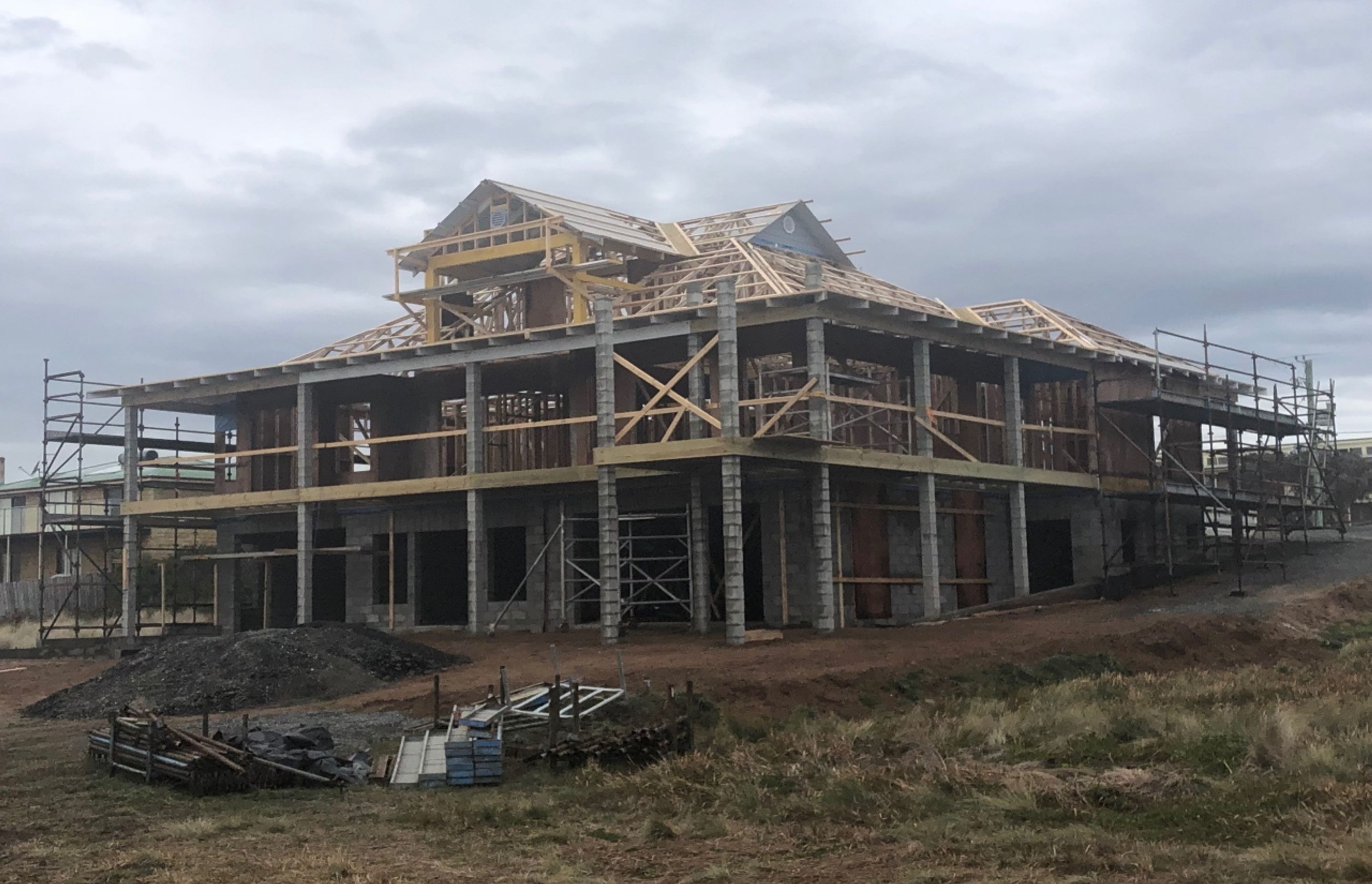 Preparation for Roof. Photography: Hawksley Developments