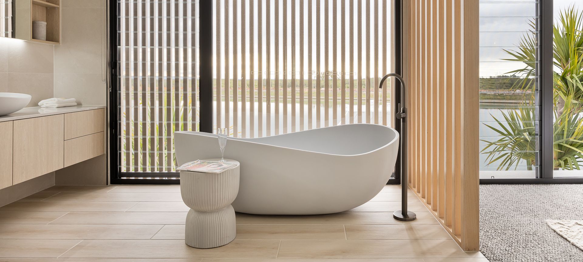 Modern coastal bathrooms banner