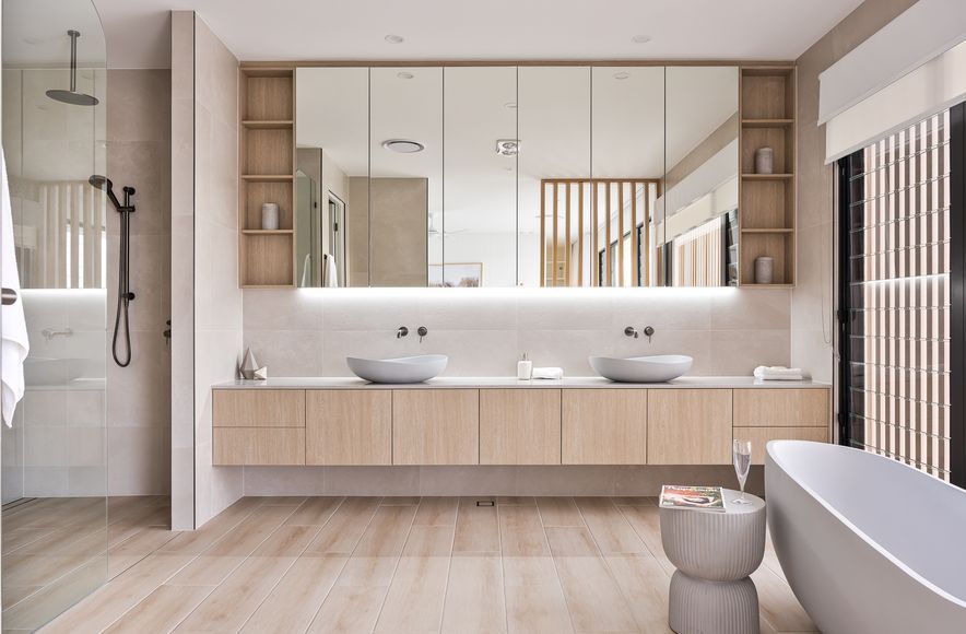 Modern coastal bathrooms