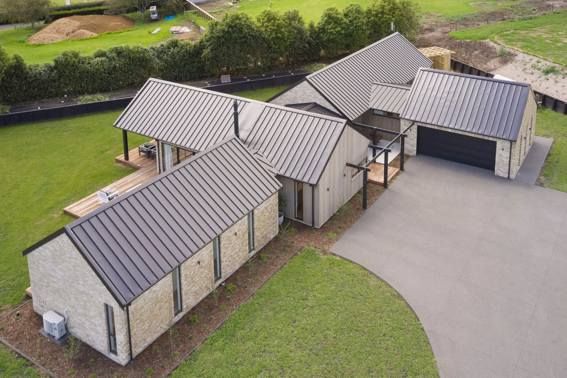 Country Brick &amp; Cedar home