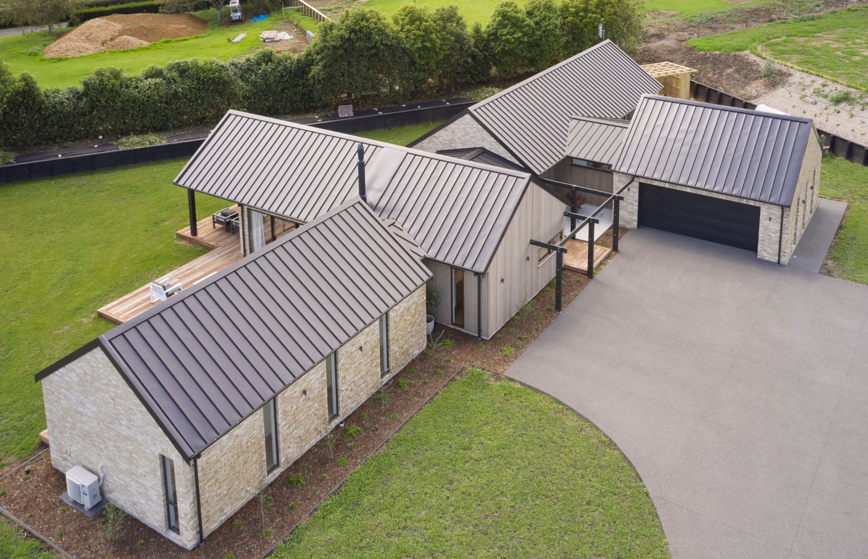 Country Brick & Cedar home