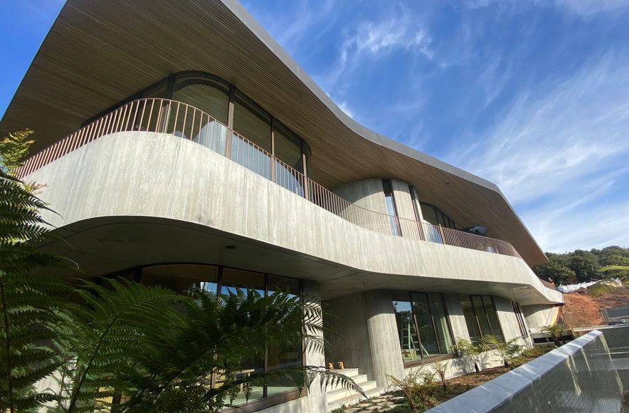 Bronze Balustrade - Waiheke Architecturally Designed Home