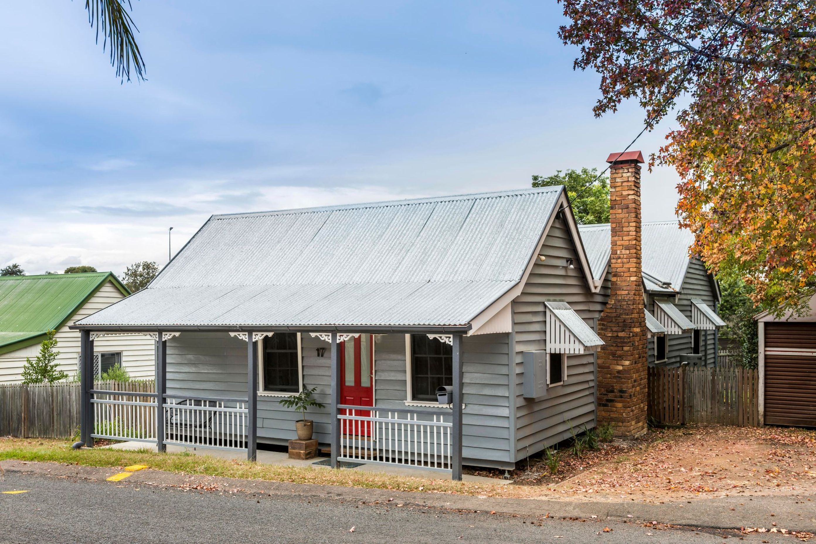 The charm of the street front prewar worker's cottage is celebrated in this project.