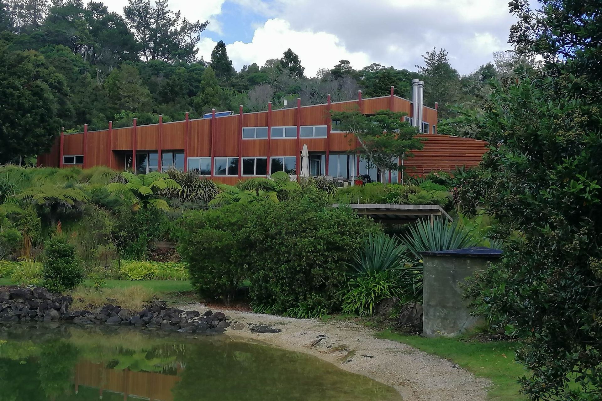 Sandspit cedar house