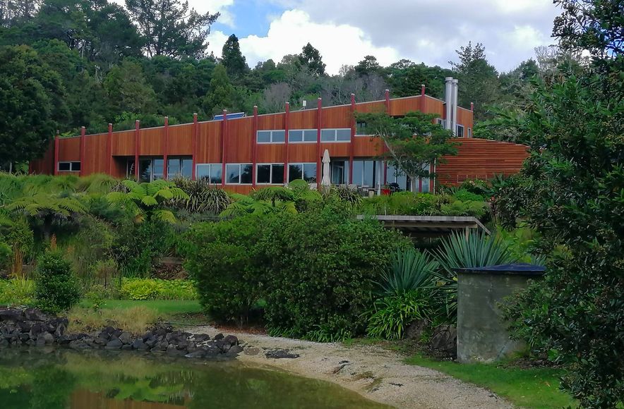 Sandspit cedar house