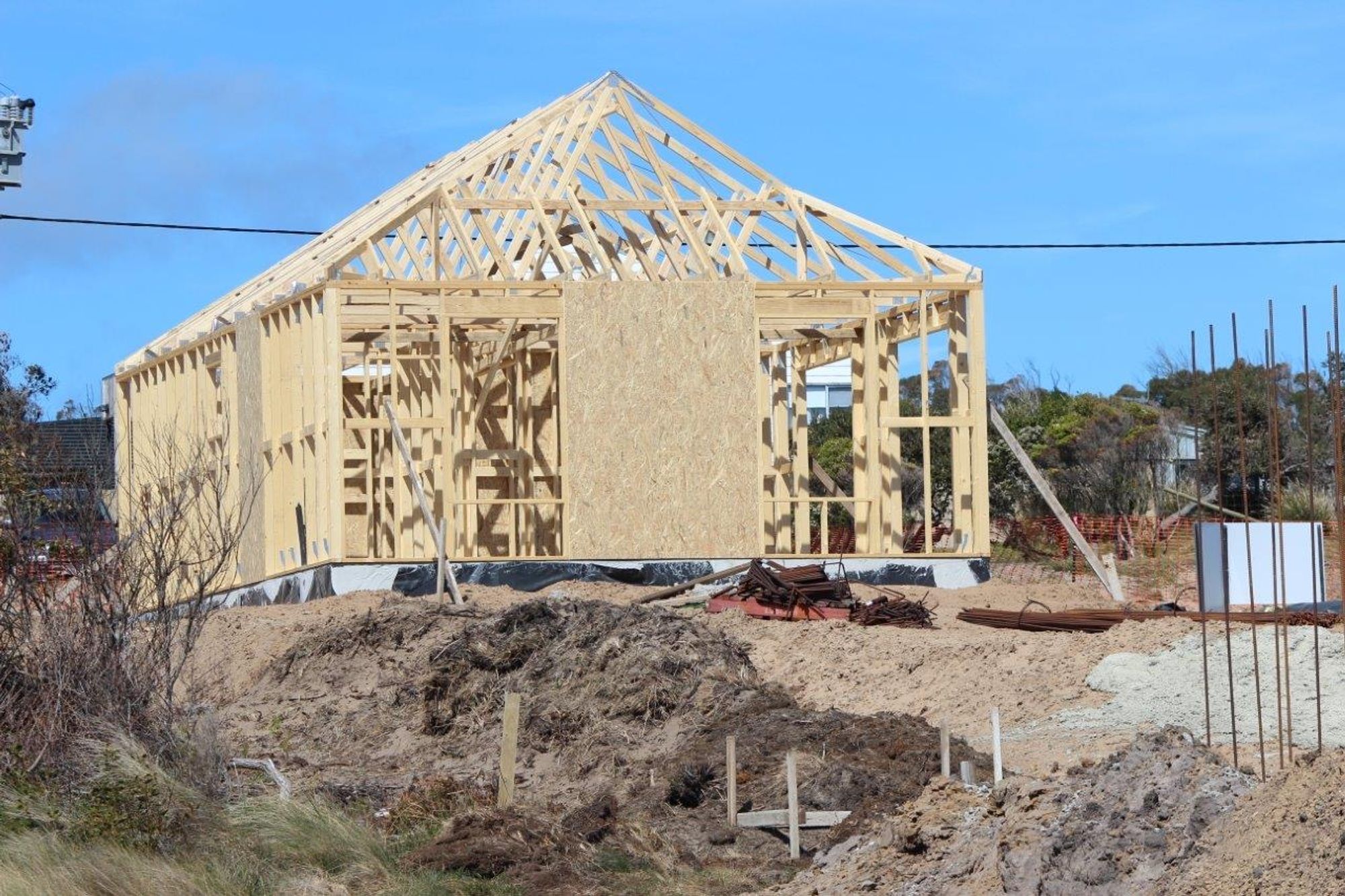 Cottage Framing. Photography: Hawksley Developments