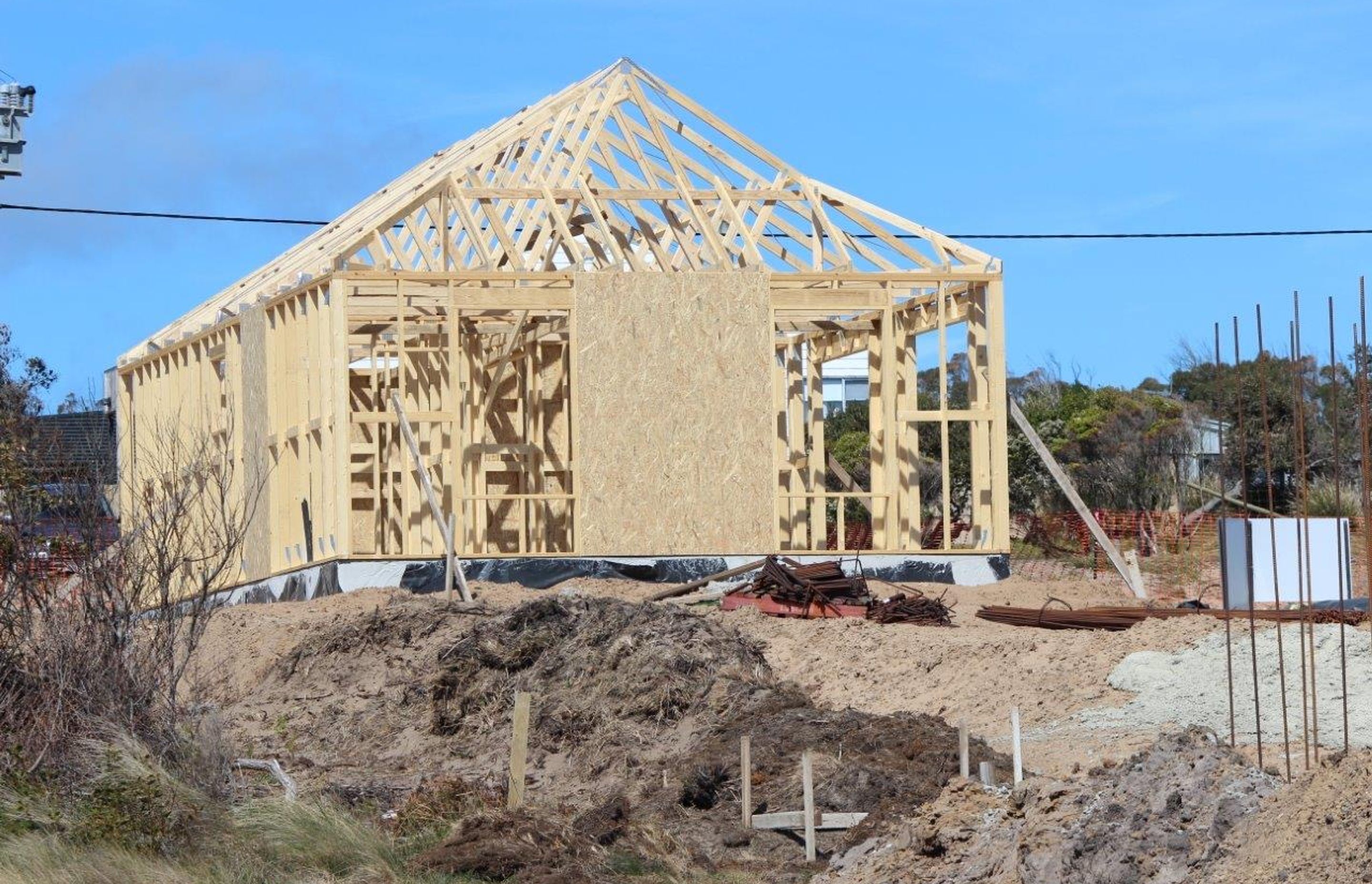 Cottage Framing. Photography: Hawksley Developments