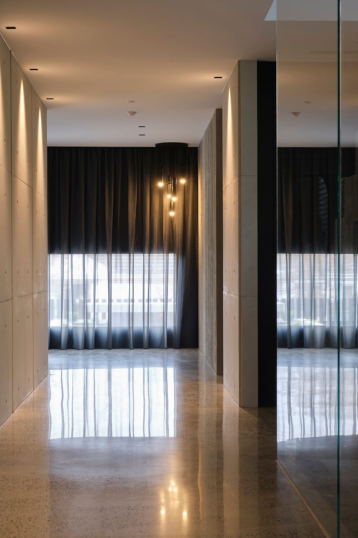 Weir House - Sheers Curtains and External Venetians