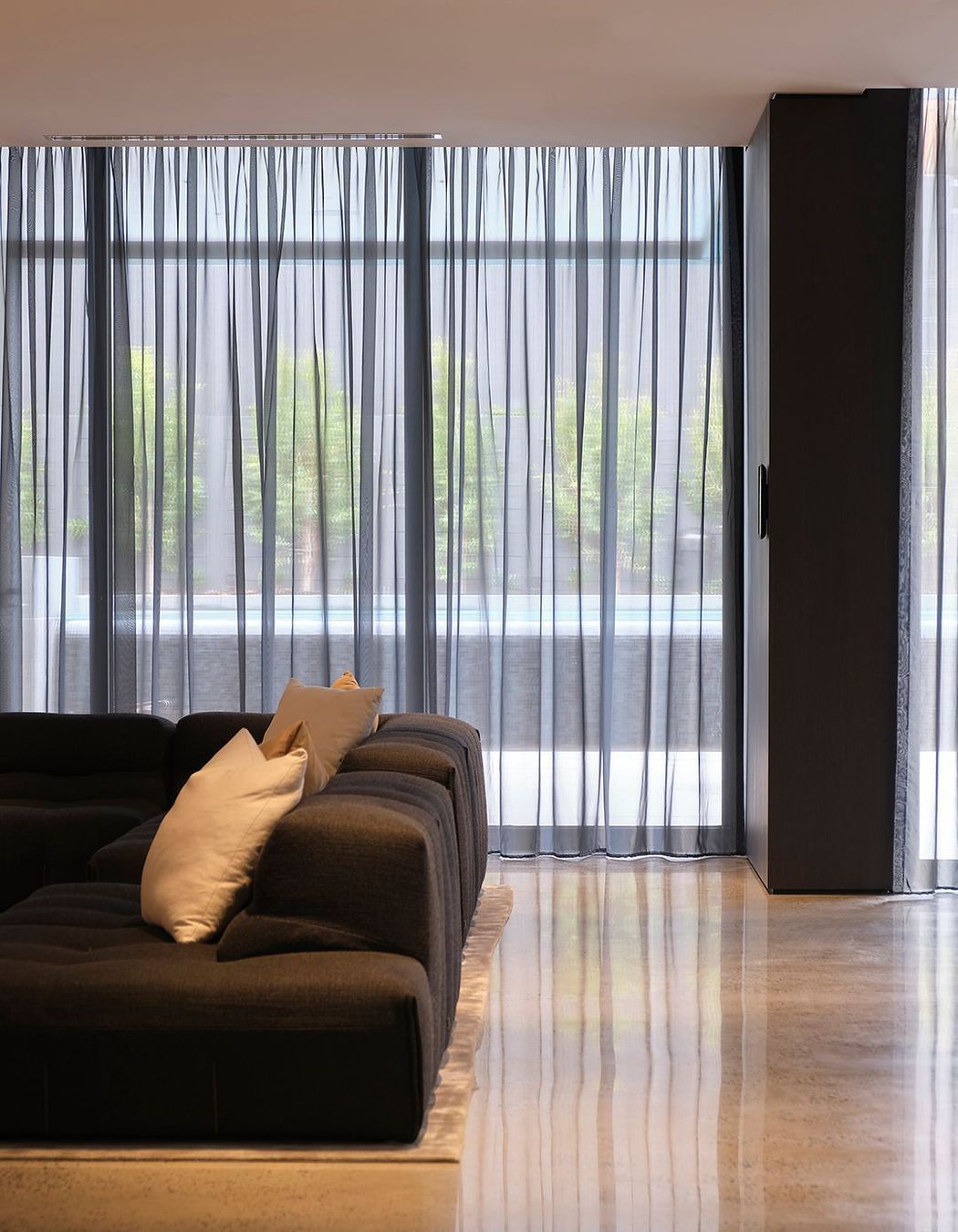Weir House - Sheers Curtains and External Venetians
